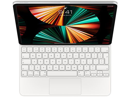 APPLE Toetsenbordcover Magic Keyboard iPad Pro 12.9" 5th Gen QWERTY Wit (MJQL3)