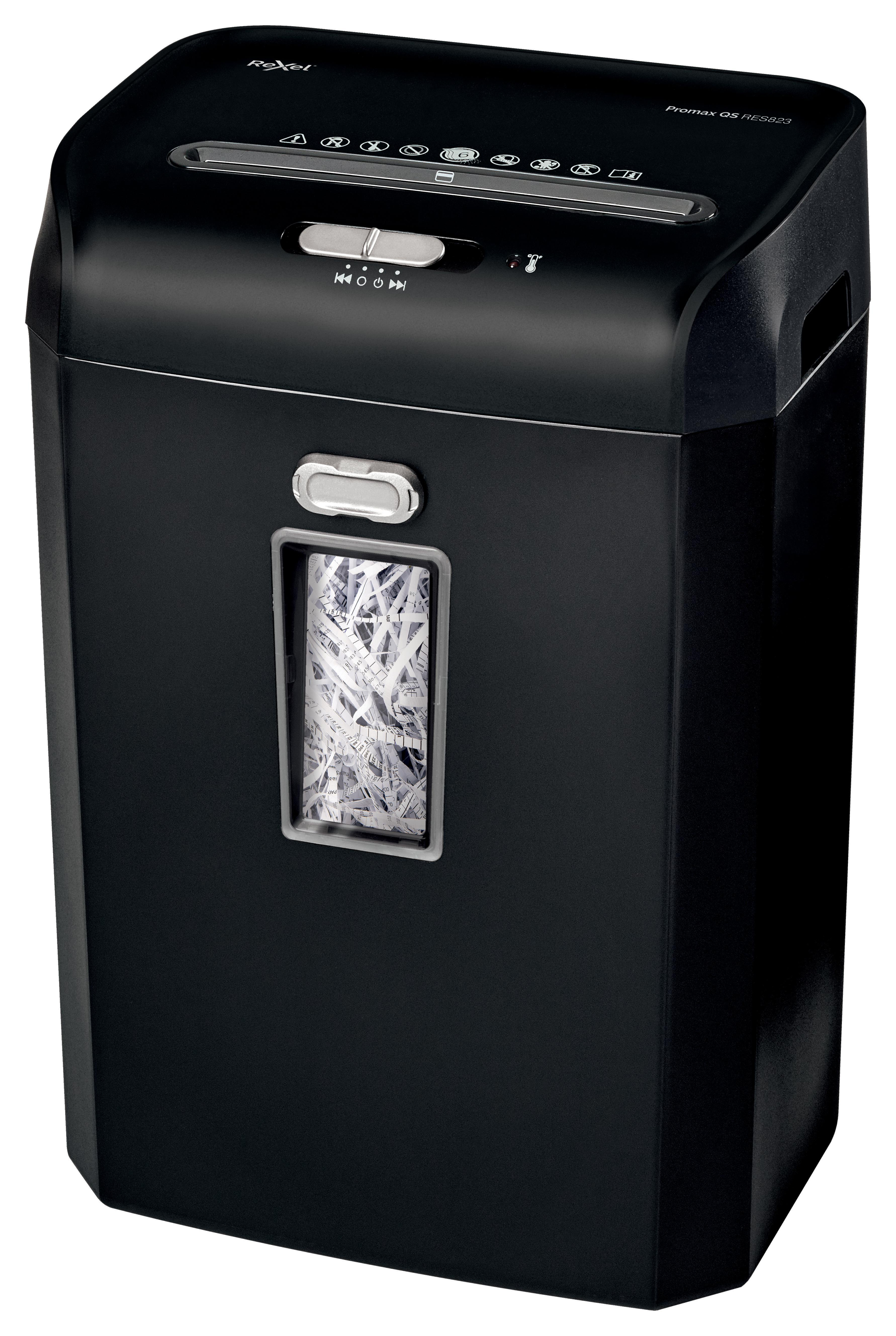 REXEL ProMax RES823 P-2 Aktenvernichter, Schwarz