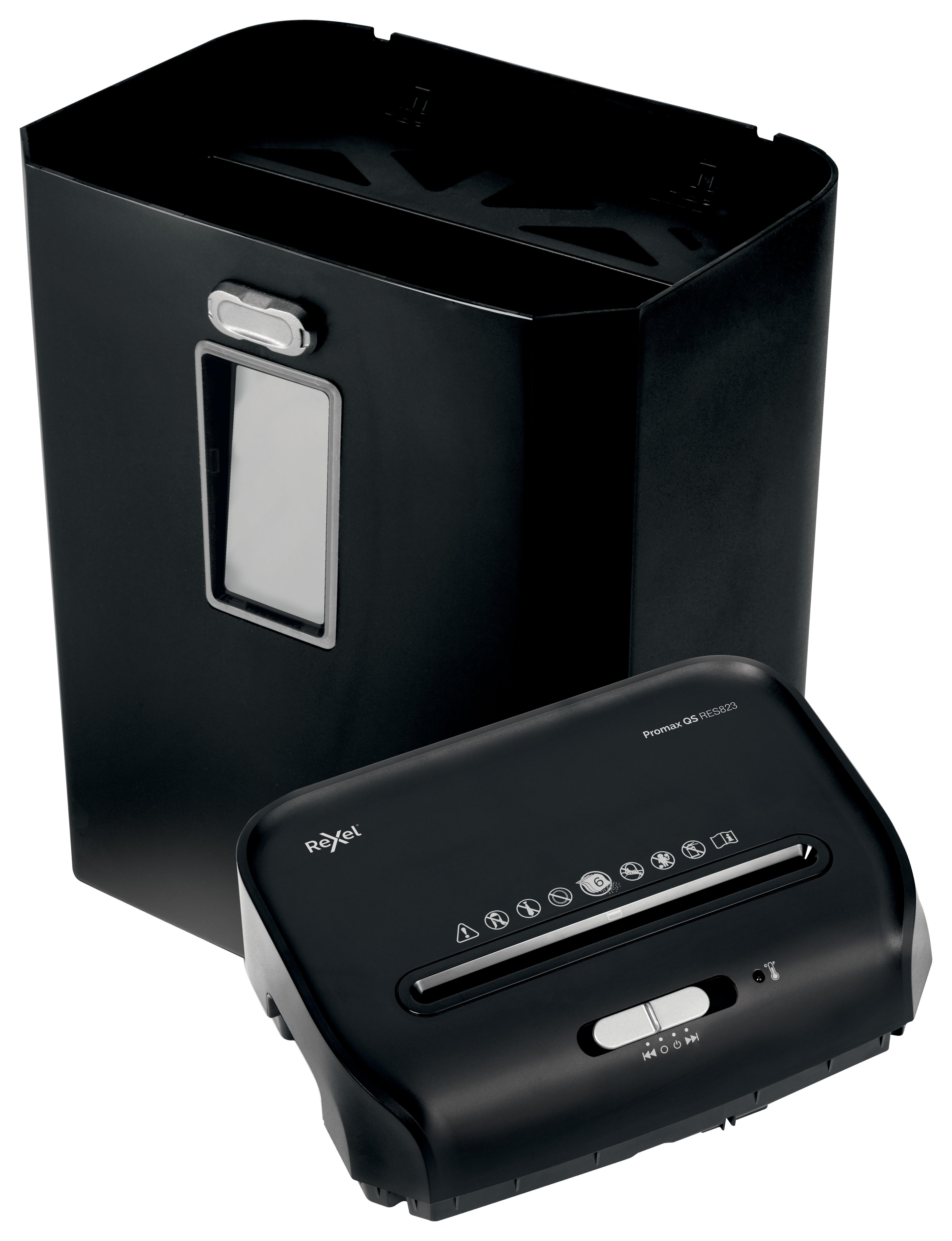 REXEL ProMax RES823 P-2 Aktenvernichter, Schwarz