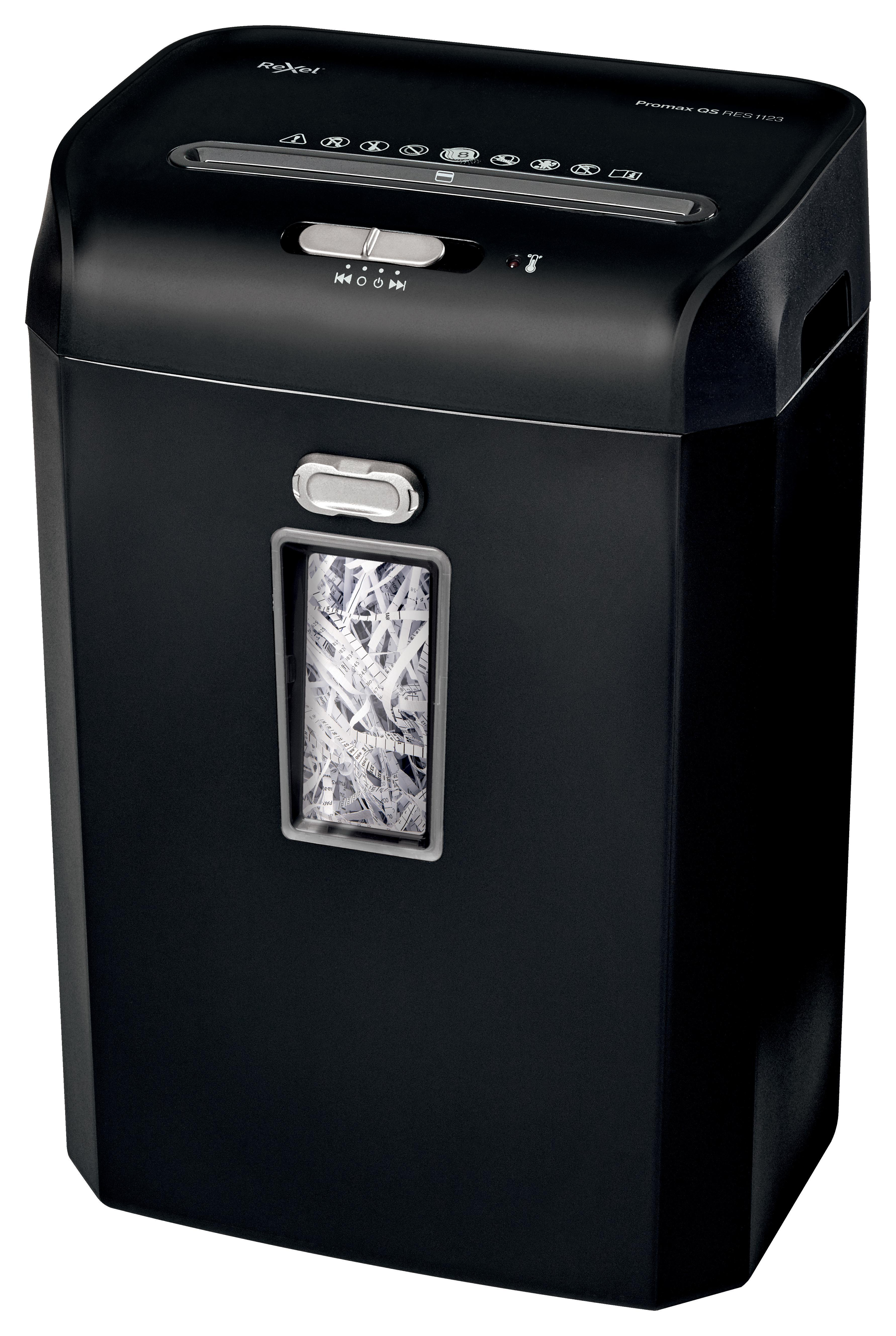 REXEL ProMax RES1123 P-2 Aktenvernichter, Schwarz