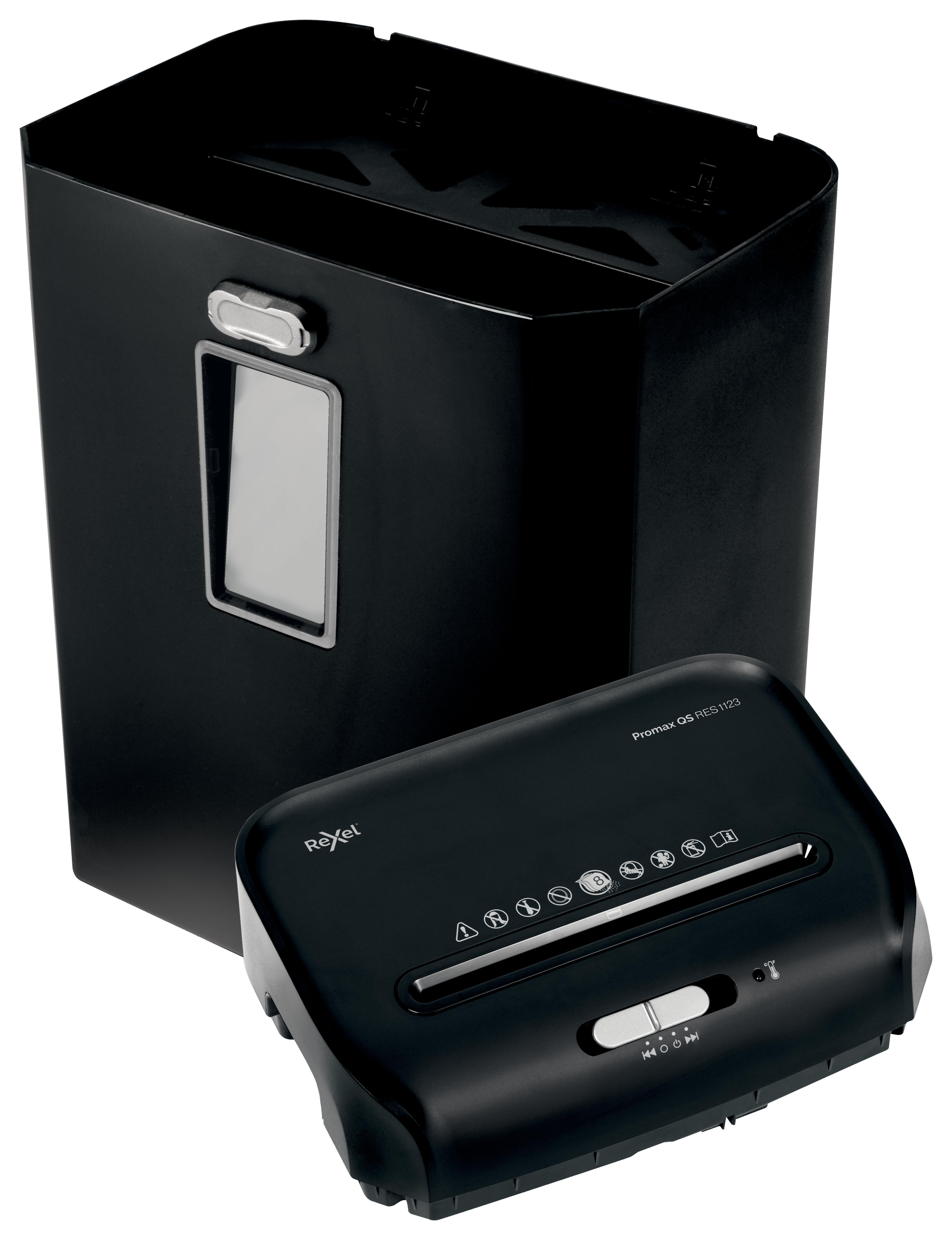 REXEL ProMax RES1123 P-2 Aktenvernichter, Schwarz