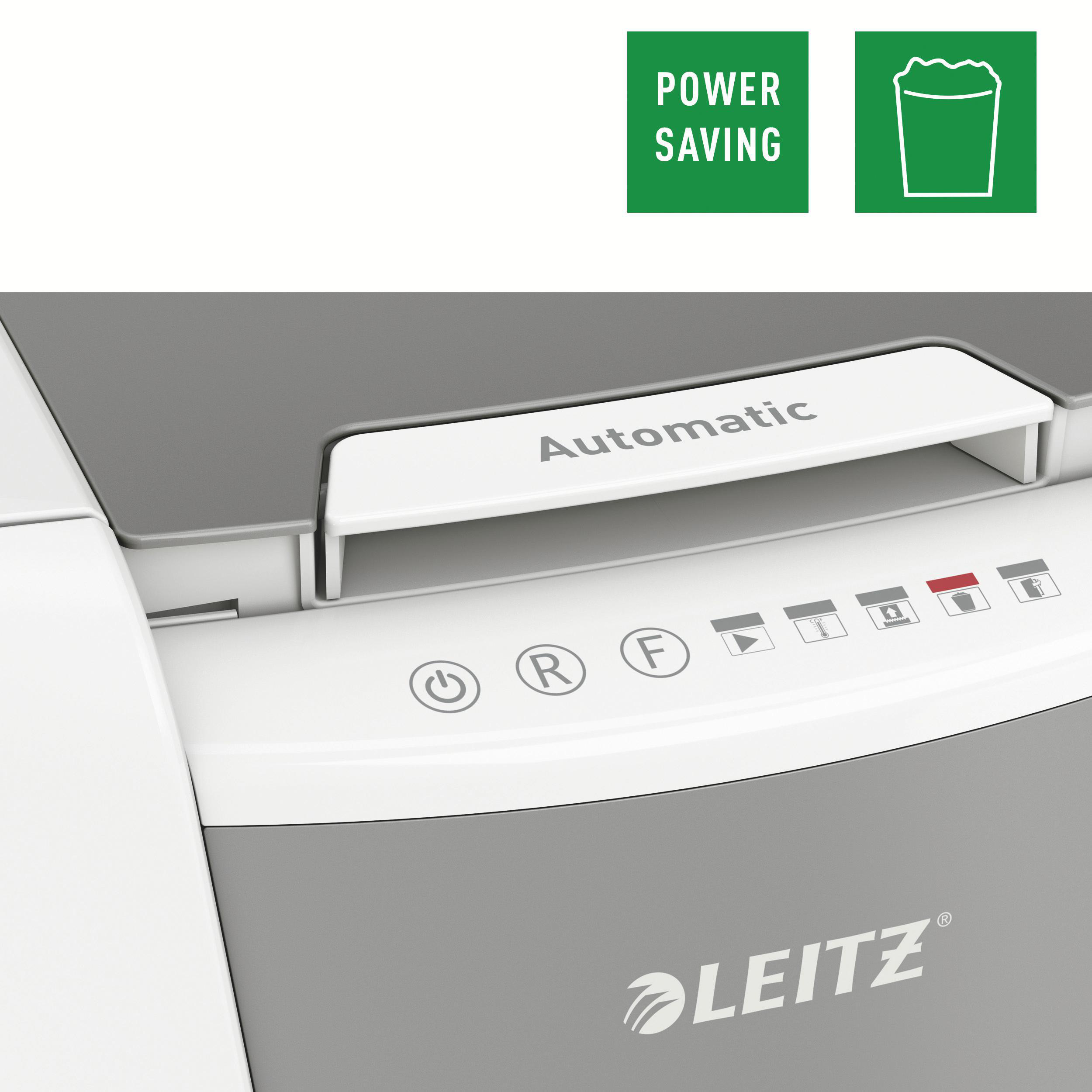 LEITZ IQ Autofeed Office 150 Automatischer Aktenvernichter, Weiß