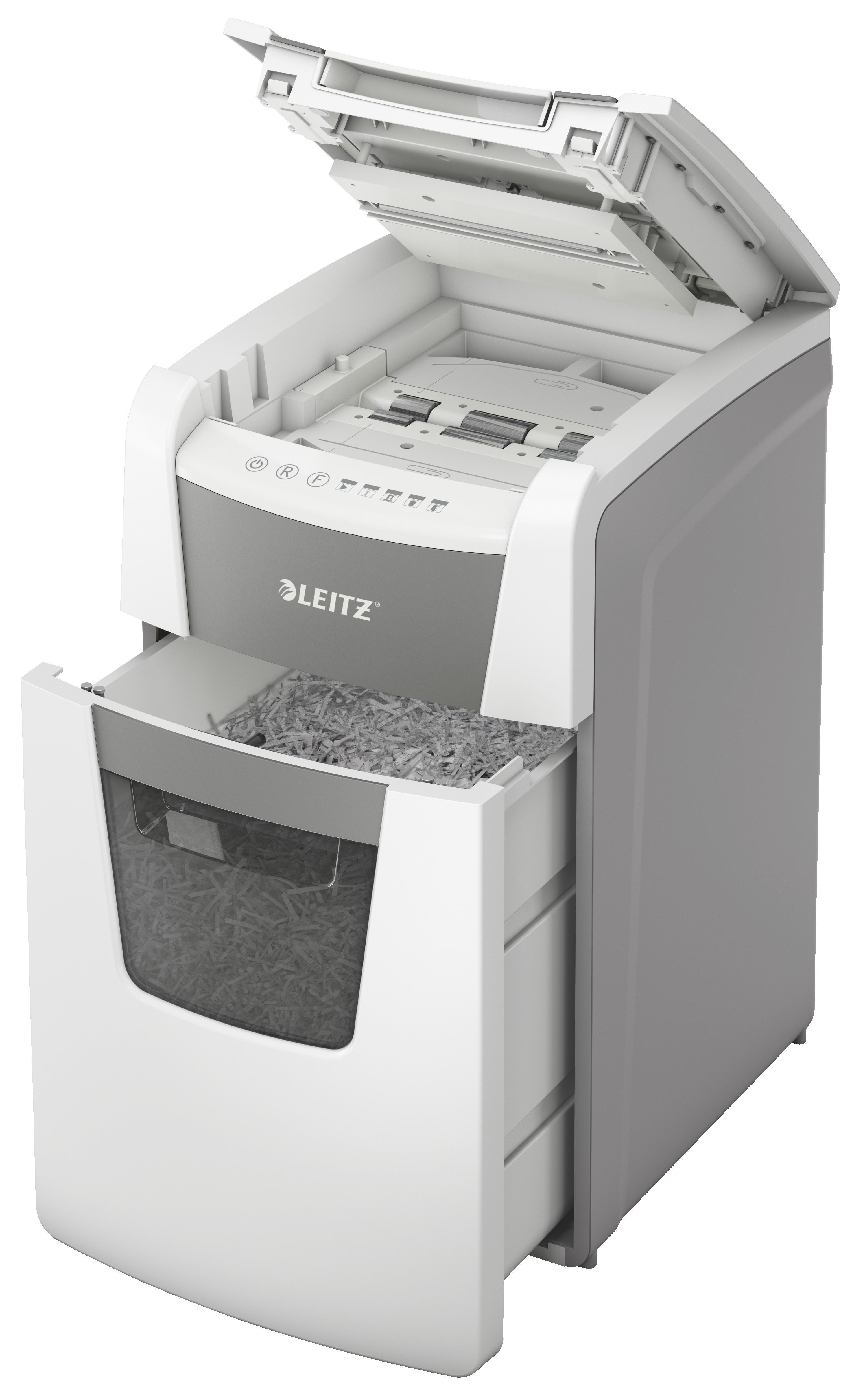 LEITZ IQ Autofeed Office 150 Automatischer Aktenvernichter, Weiß