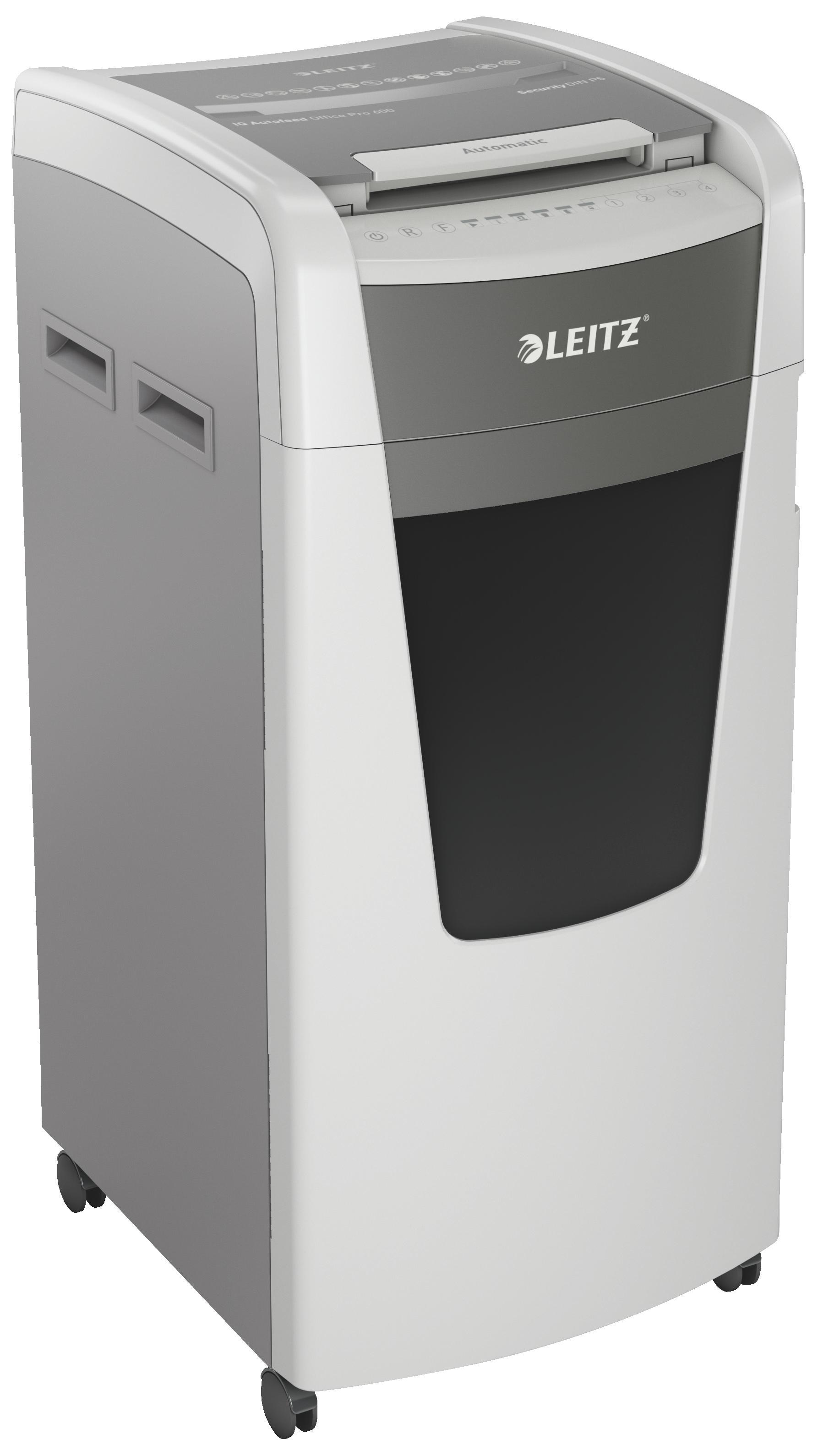 LEITZ IQ Autofeed Office Pro 600 Automatischer Aktenvernichter, Weiß