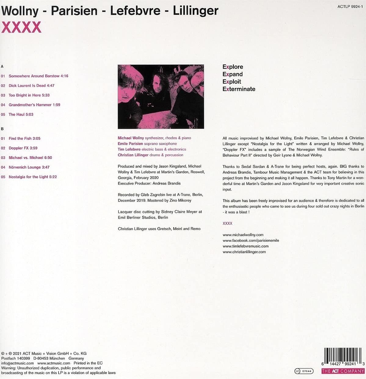 Michael Wollny;Emile Parisien;Tim Lefebvre;Christian Lillinger - XXXX [Vinyl]