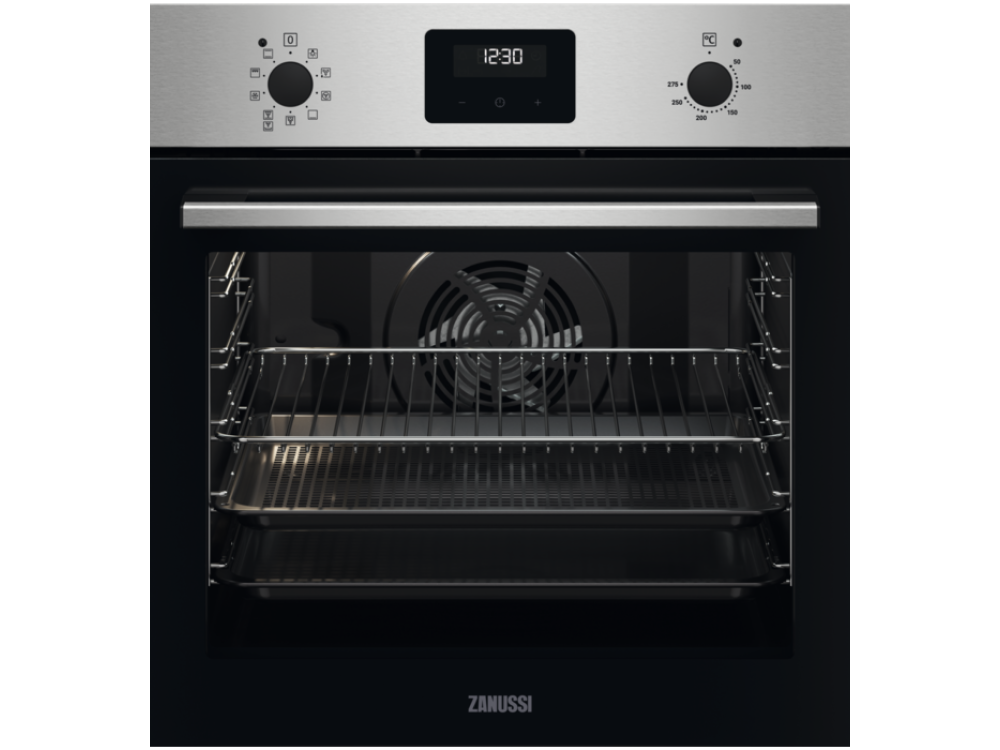 Horno - Zanussi ZOHEA3X1, 72 l, Multifuncional, Limpieza por vapor, 2780 W, 60 cm, Clase A+, Inox