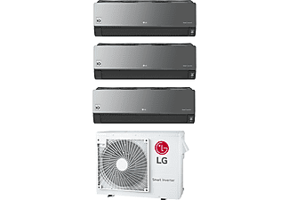 LG ELECTRONICS Split-Klimagerät Set bestehend aus MU3R21, 2x AC09BK.NSJ und AC12BK.NSJ