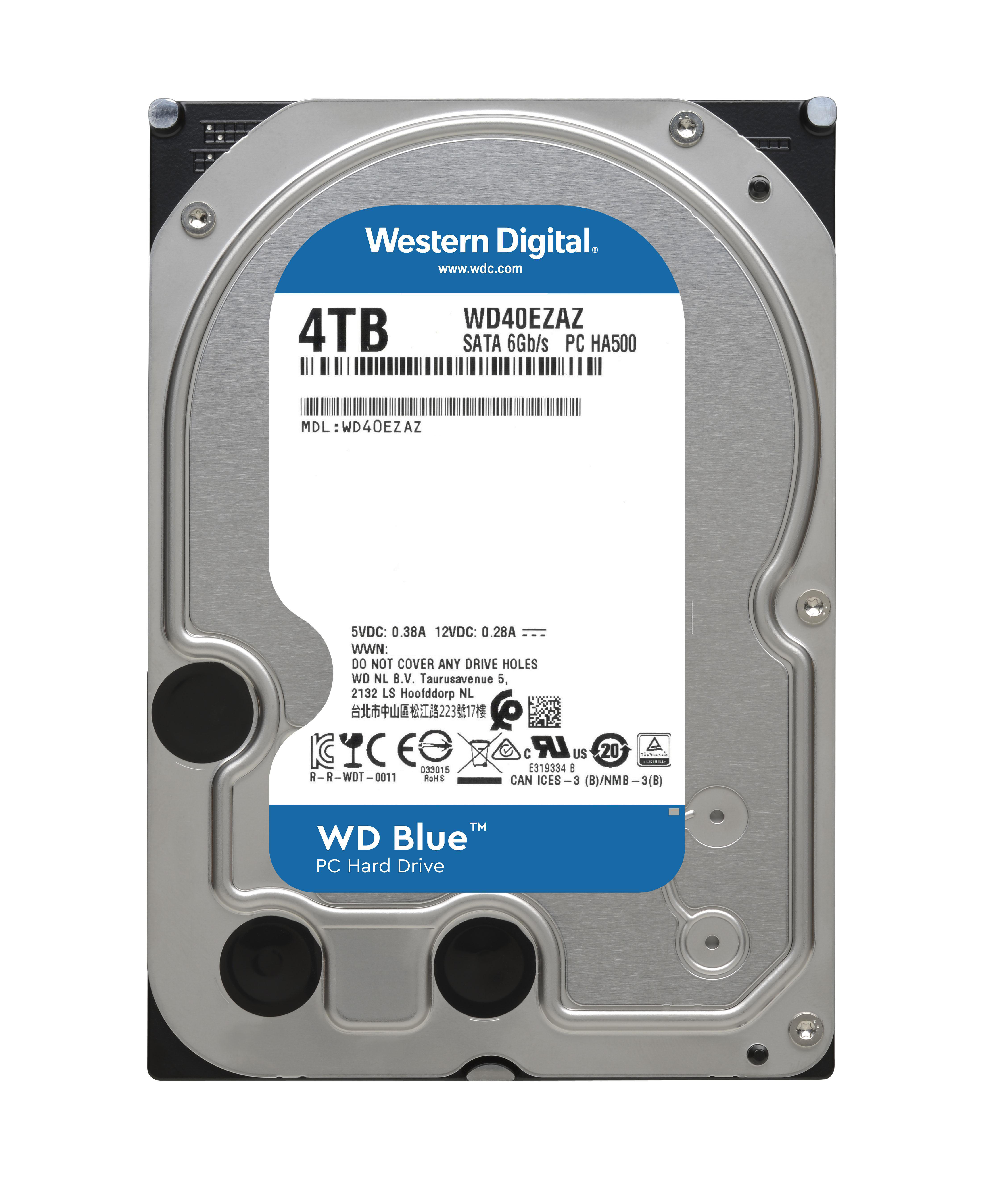 WD Blue™ Festplatte Bulk, 4 TB HDD SATA 6 Gbps, 3,5 Zoll, intern