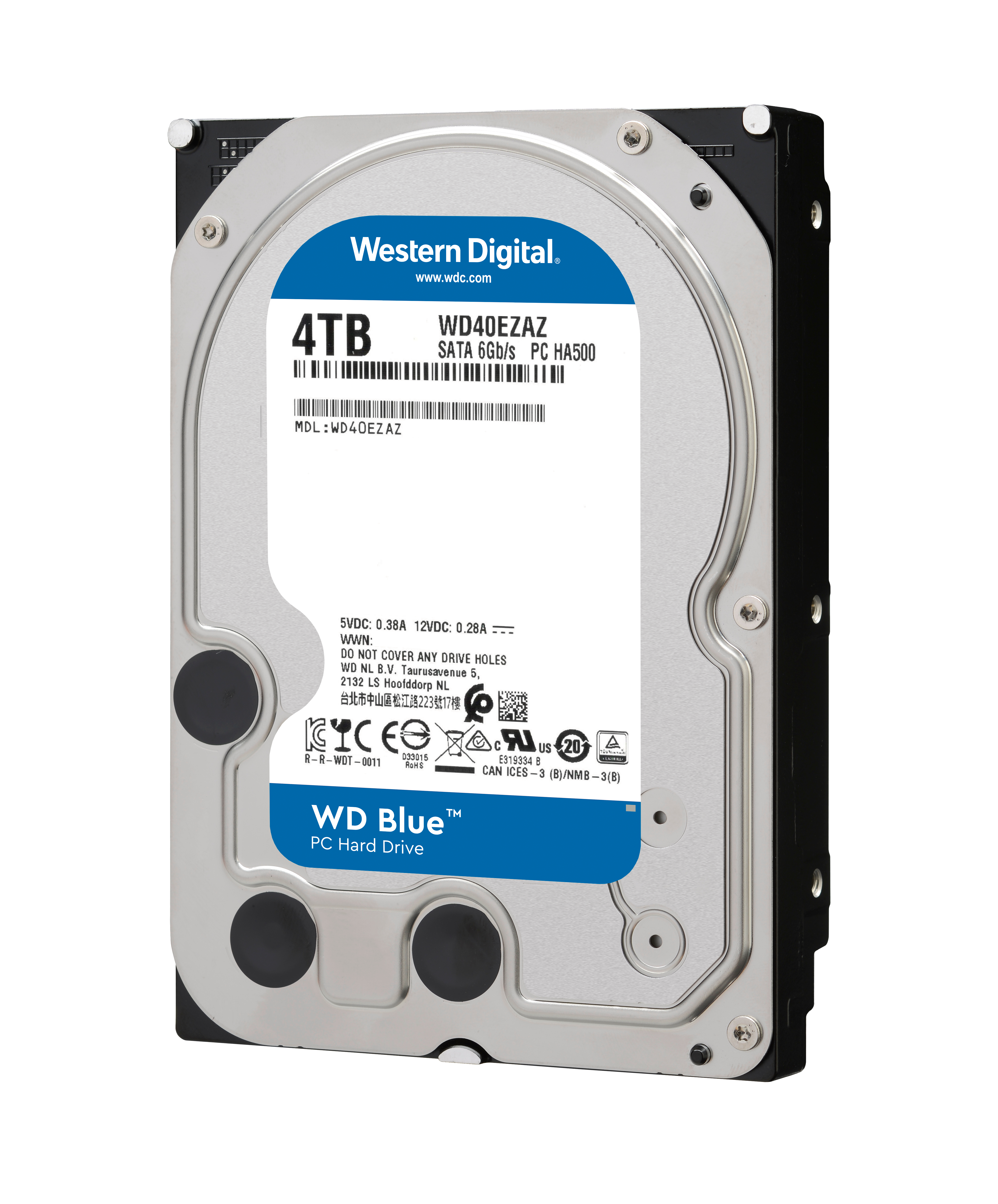 WD Blue™ Festplatte Bulk, 4 TB HDD SATA 6 Gbps, 3,5 Zoll, intern