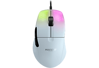 ROCCAT Kone Pro - Souris Gaming, Filaire, Optique avec diodes électroluminescentes, 19000 dpi, Blanc