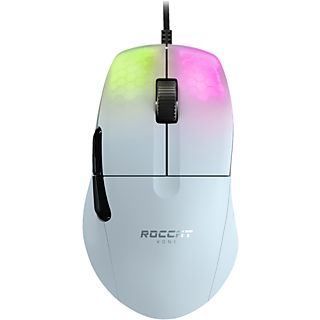 ROCCAT Kone Pro - Gaming Maus, Kabelgebunden, Optisch mit Leuchtdioden, 19000 dpi, Weiss
