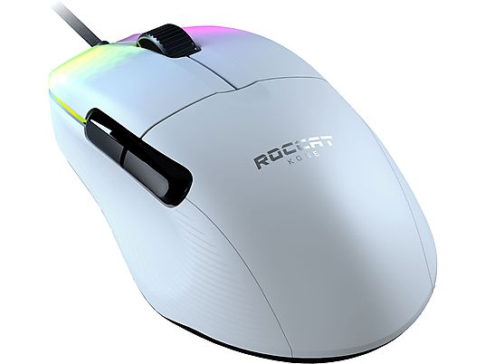 ROCCAT Kone Pro - Gaming Maus, Kabelgebunden, Optisch mit Leuchtdioden, 19000 dpi, Weiss