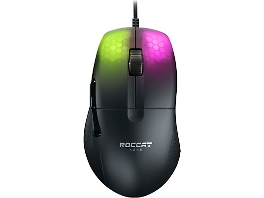 ROCCAT Kone Pro - Gaming Maus, Kabelgebunden, Optisch mit Leuchtdioden, 19000 dpi, Schwarz