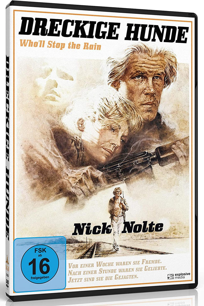 DVD-Box für den Film Schmutzige Hunde. Das Cover zeigt einen Mann und eine Frau.