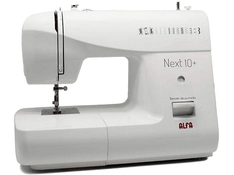 Máquina de coser | Alfa NEXT 10+, 12 puntadas, Luz Blanco