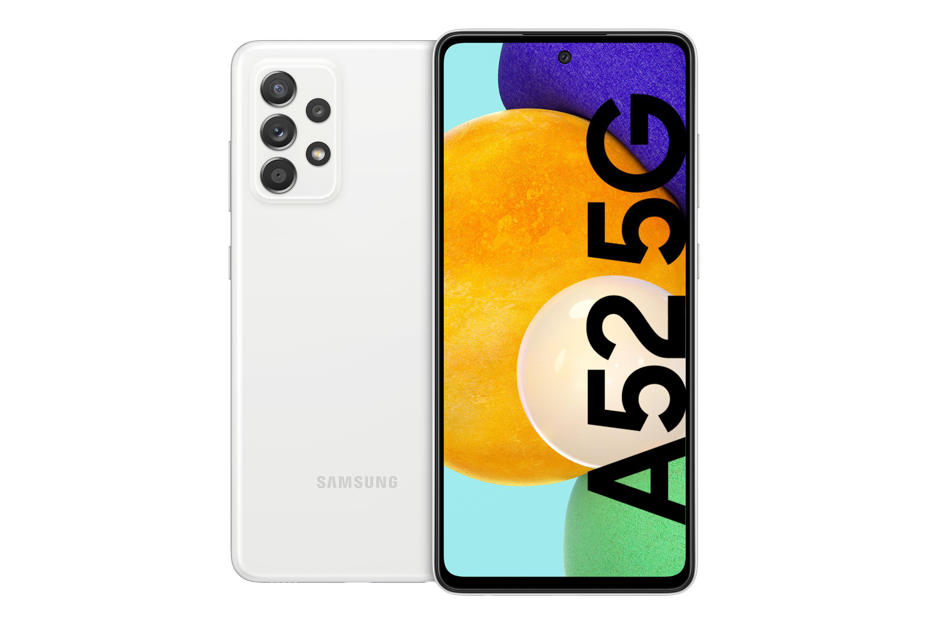 SAMSUNG Galaxy A52 5G 256 White Awesome GB SIM Dual