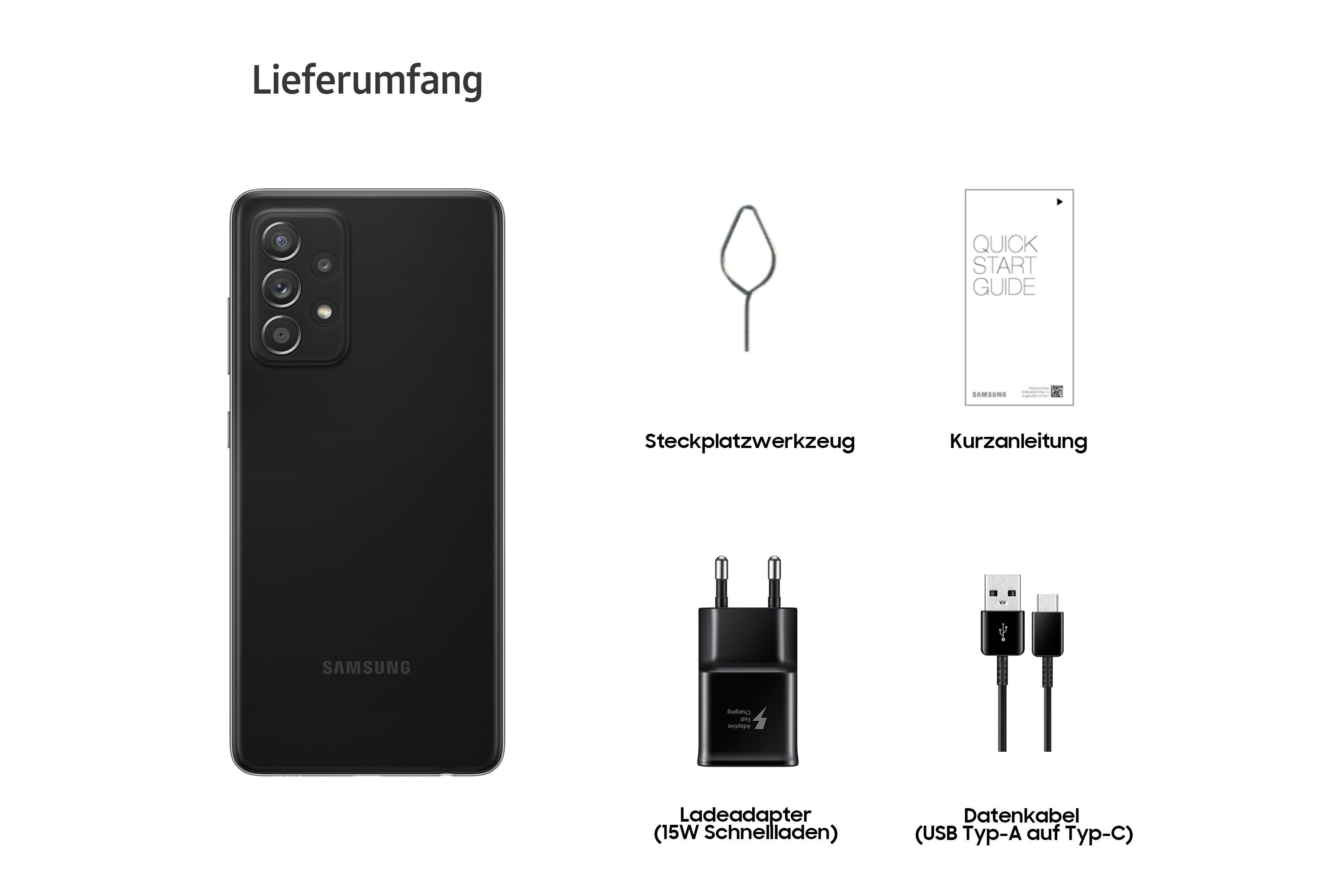 SAMSUNG Galaxy A52 GB 256 Awesome Dual 5G SIM Black