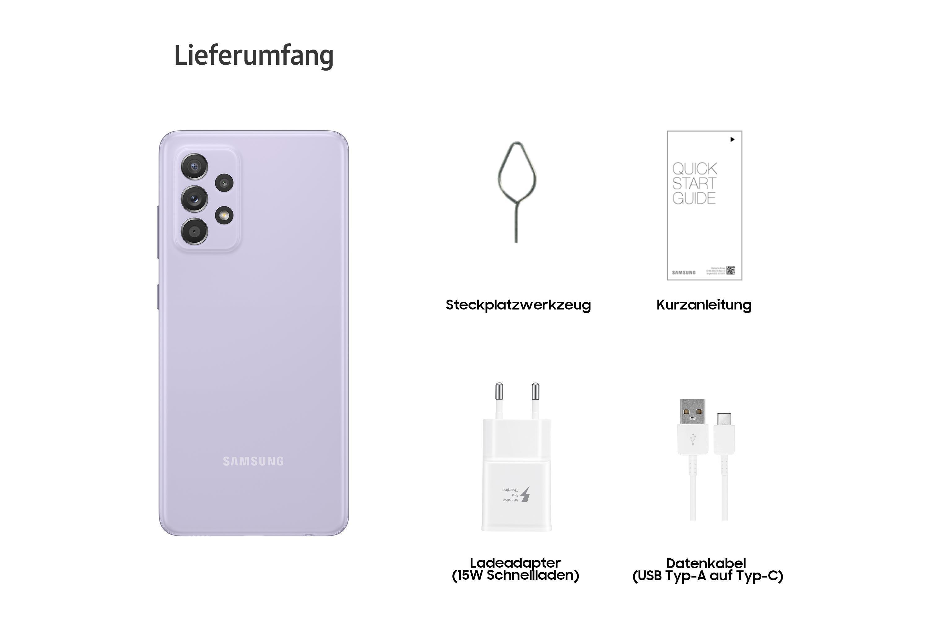 SAMSUNG Galaxy A52 5G 128 GB Awesome Violet Dual SIM