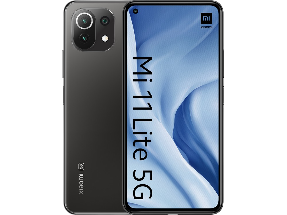 Móvil - Xiaomi Mi 11 Lite 5G, Negro, 128GB, 8GB RAM, 6.55" FHD+, Snapdragon 780G, 4250mAh, Android + Mi Band 6