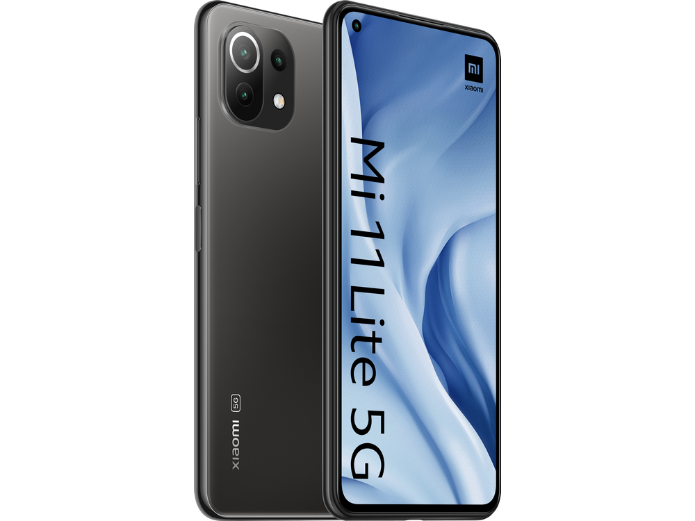Móvil - Xiaomi Mi 11 Lite 5G, Negro, 128GB, 8GB RAM, 6.55" FHD+, Snapdragon 780G, 4250mAh, Android + Mi Band 6