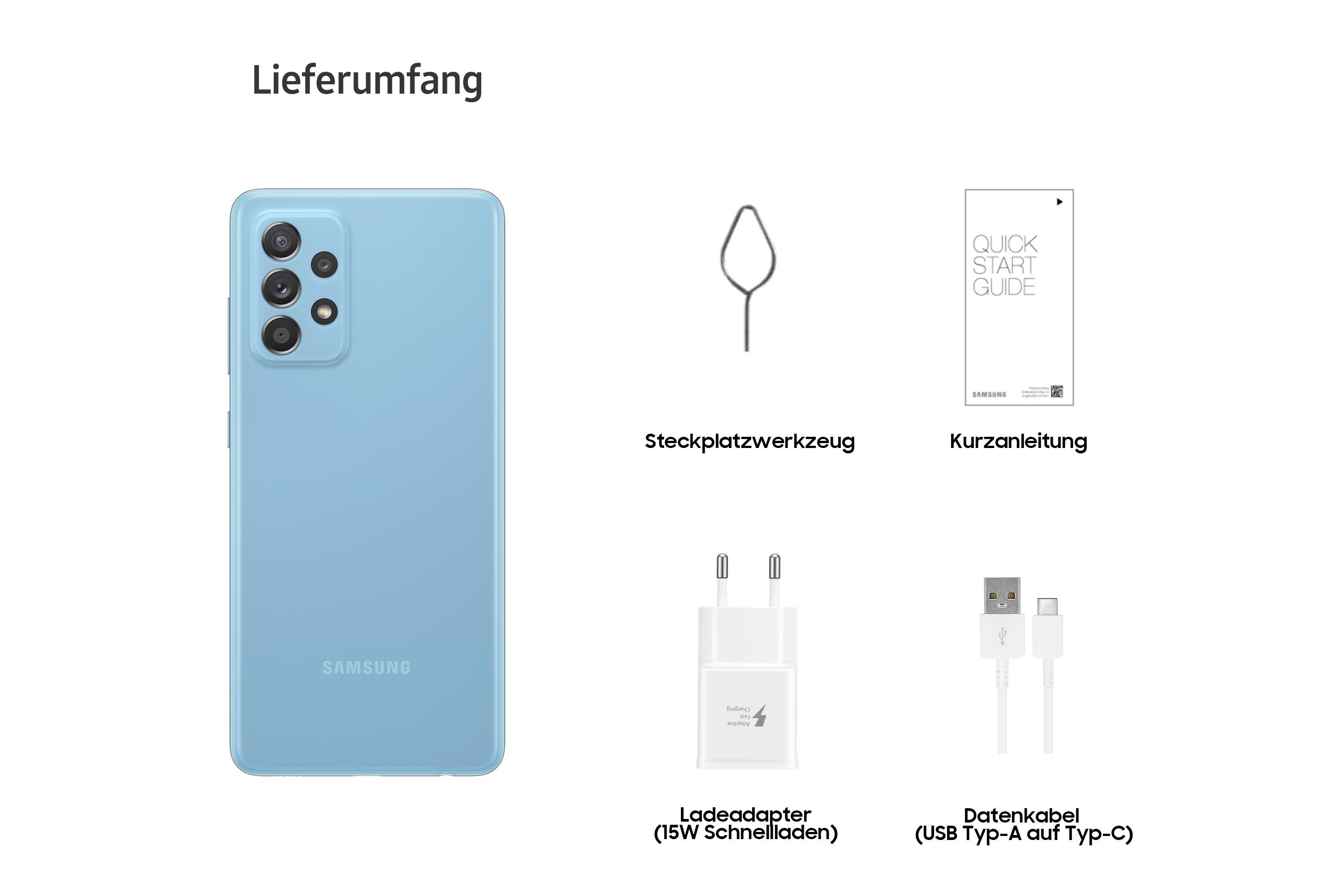 SAMSUNG Galaxy A52 5G 128 GB Awesome Blue Dual SIM