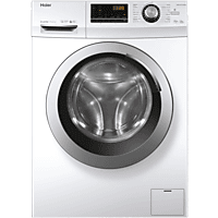 Lavadora carga frontal | Haier 636 HW80-BP14636N-IB, 8kg, 1400 Motor Vapor, Antibacterias, Blanco