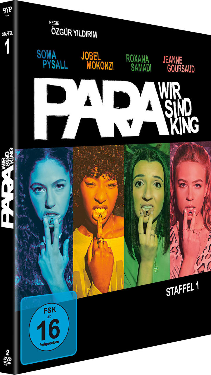 Eine DVD-Hülle mit dem Titel 'Para Wir Sind King' und Bildern von vier Frauen.