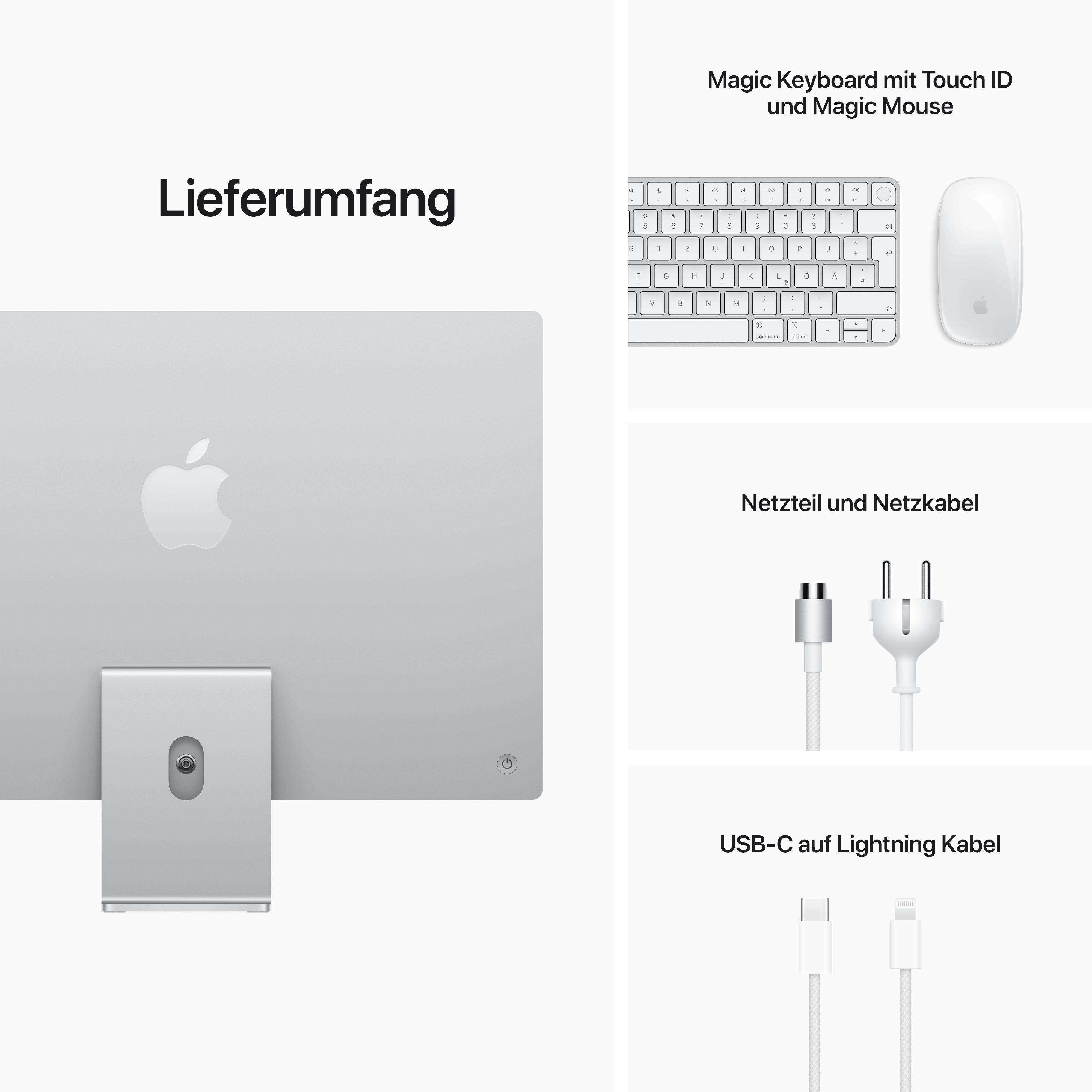 APPLE iMac (2021) - M-Series - 8 GB - 256 GB - Apple M1 - macOS Big Sur