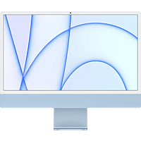 APPLE iMac 2021, All-in-One PC mit 23,5 Zoll Display, Apple M-Series Prozessor, 8 GB RAM, 256 GB SSD, Apple M1 Chip, Blau