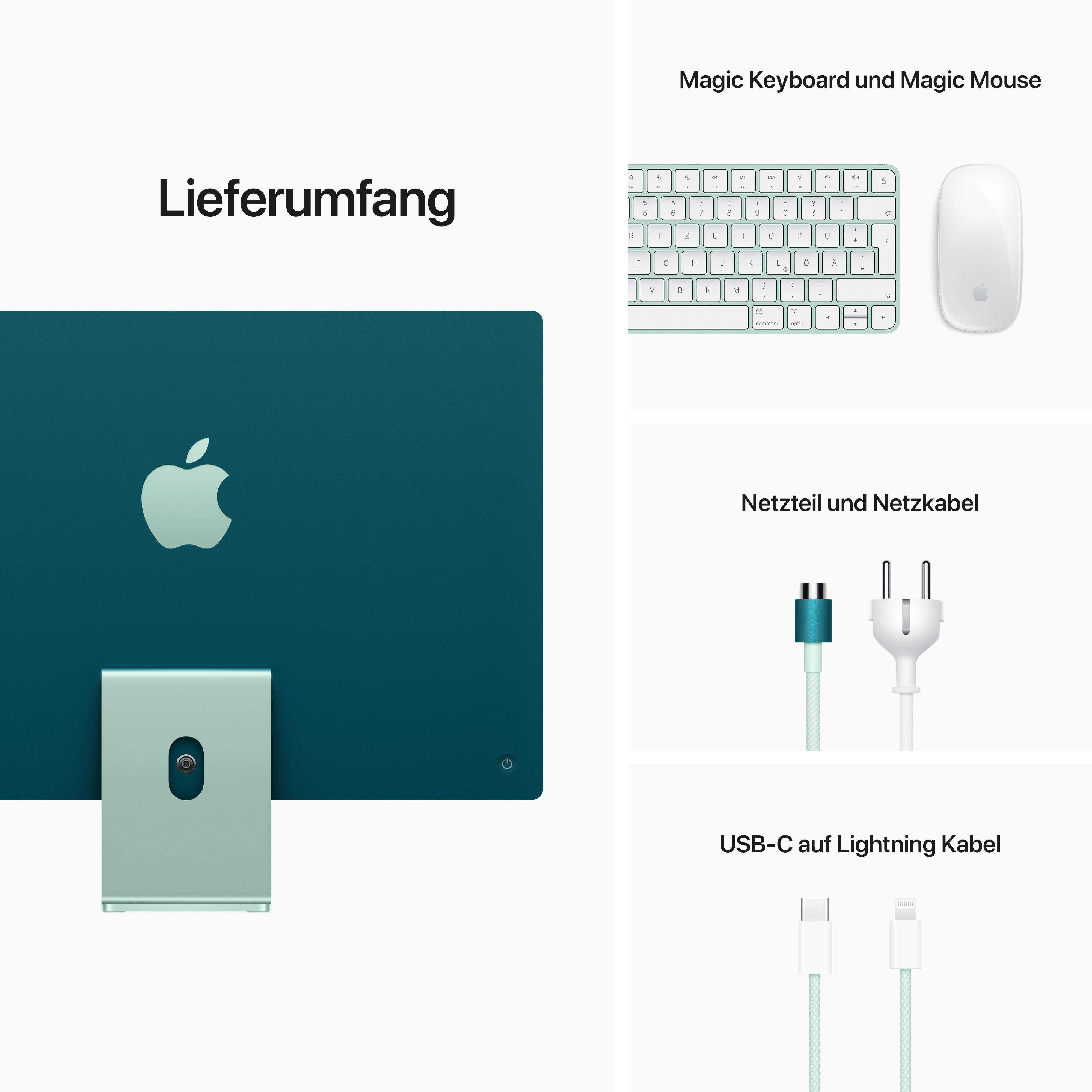 APPLE iMac 2021 - M-Series 7-Core GPU - 8 GB - 256 GB - Apple M1 - macOS Big Sur