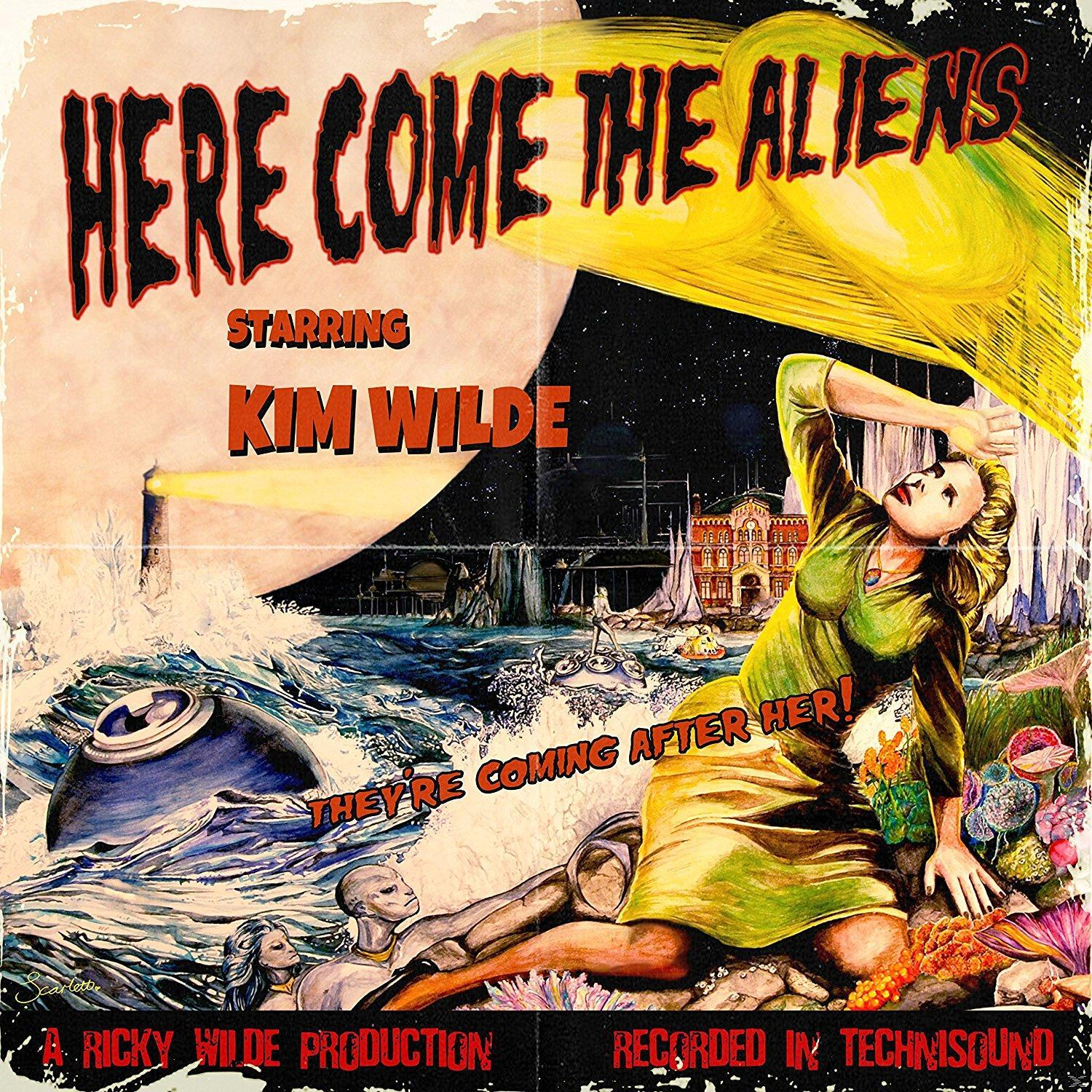 Retro filmplakát: Kim Wilde, földönkívüliek inváziója.