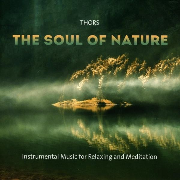 Ein Albumcover mit dem Text 'THE SOUL OF NATURE' über einer Landschaft mit See und Bäumen.