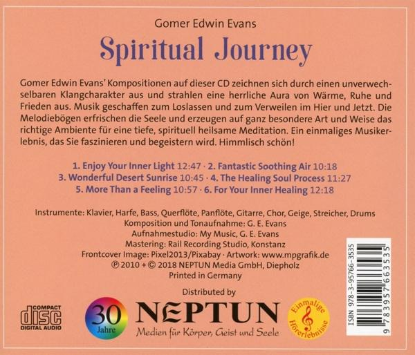 CD-Cover: Spiritual Journey von Gomer Edwin Evans, mit Text und einem Compact Disc-Logo.