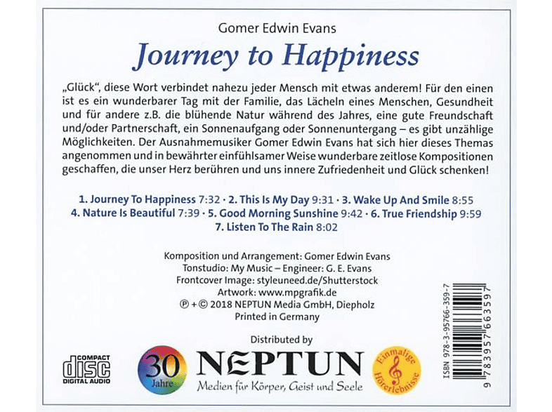 Thumbnail - Gomer Edwin Evans - Journey To Happiness (CD)