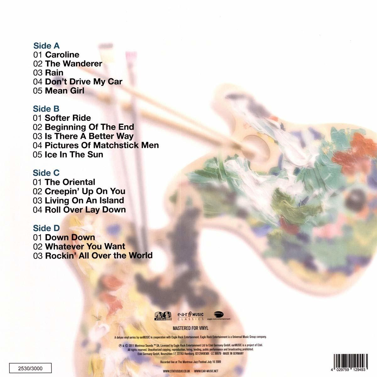 Albumcover mit Songtiteln. Eine Farbpalette ist der Hintergrund, mit bunter Farbe.