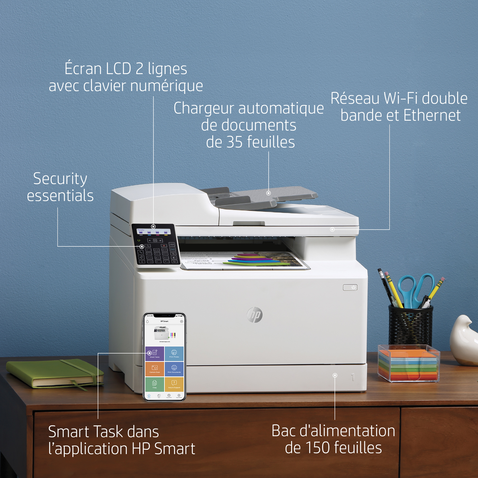 HP Imprimante multifonction LaserJet Pro M183fw (7KW56A#B19) Imprimante multifonction