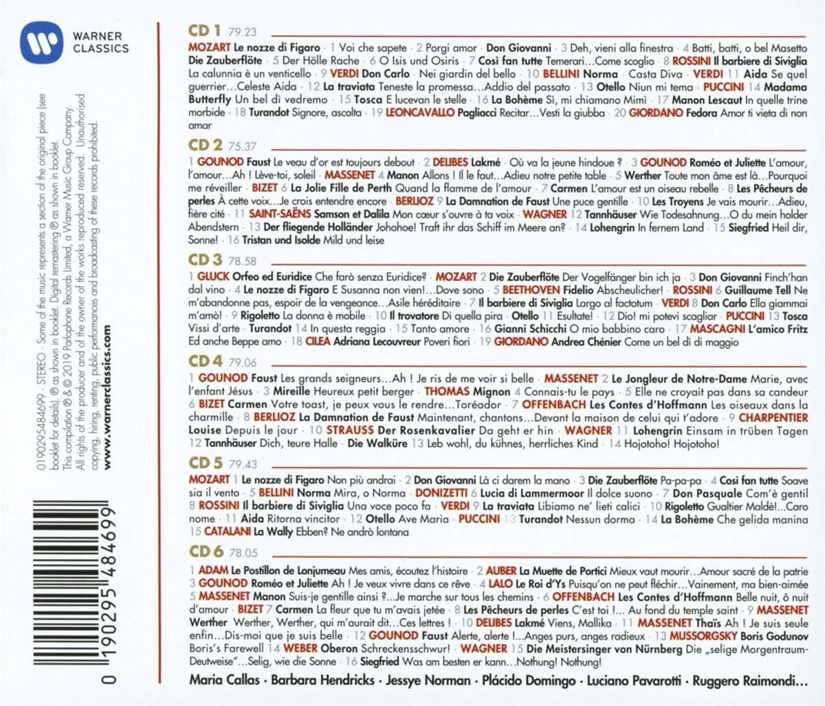 CD-Hülle mit Text und Titellisten. Der Hintergrund ist weiß.