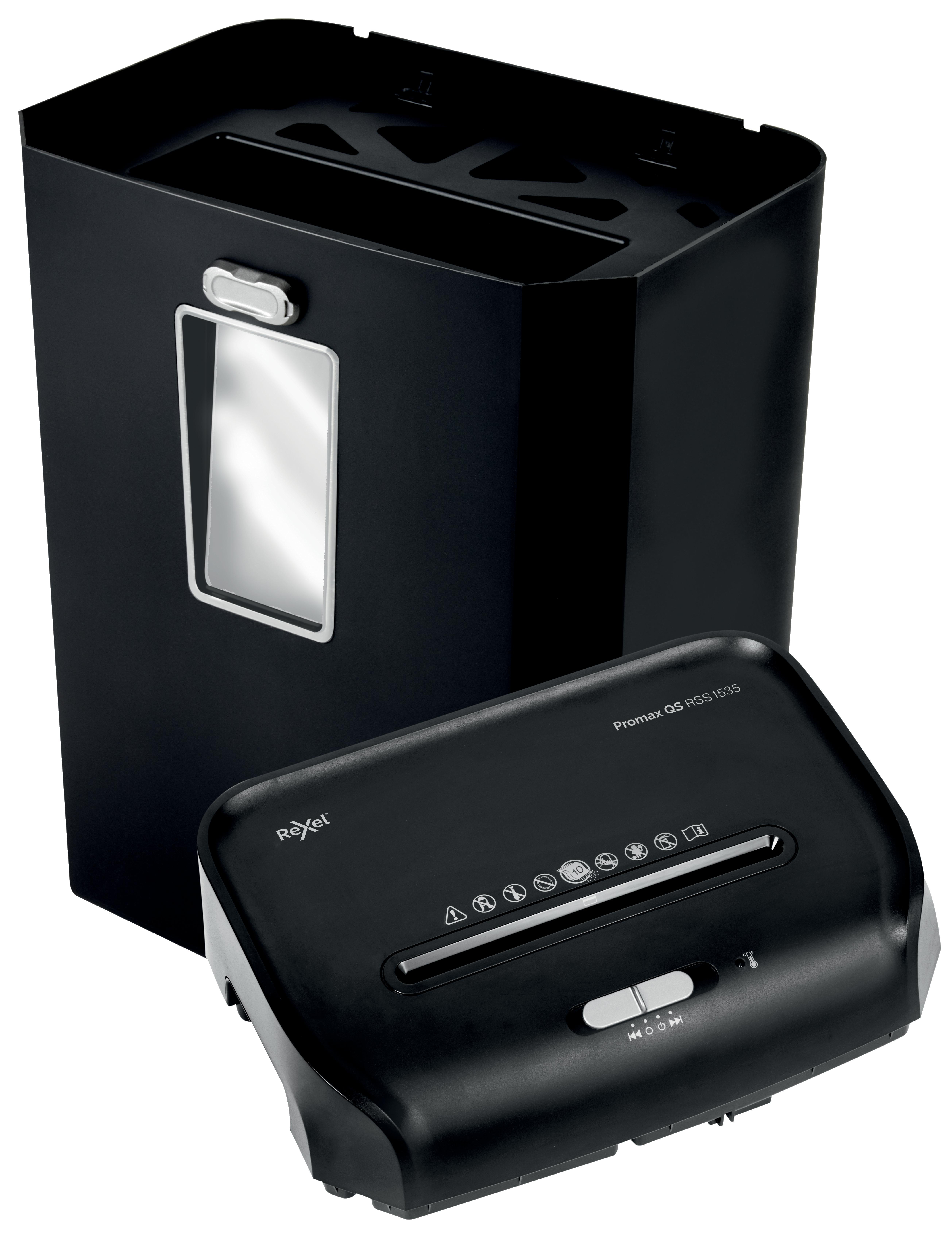 REXEL ProMax RSS1535 P-2 Aktenvernichter, Schwarz