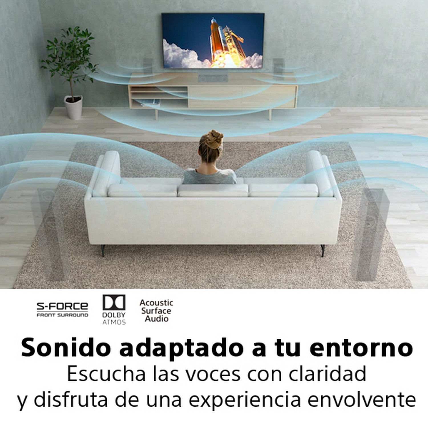 TV OLED 65" - Sony KE65A8BAEP, UHD4K, X1 Ultimate, Acoustic Surface Audio, Smart Tv(Android TV), HDR, Negro