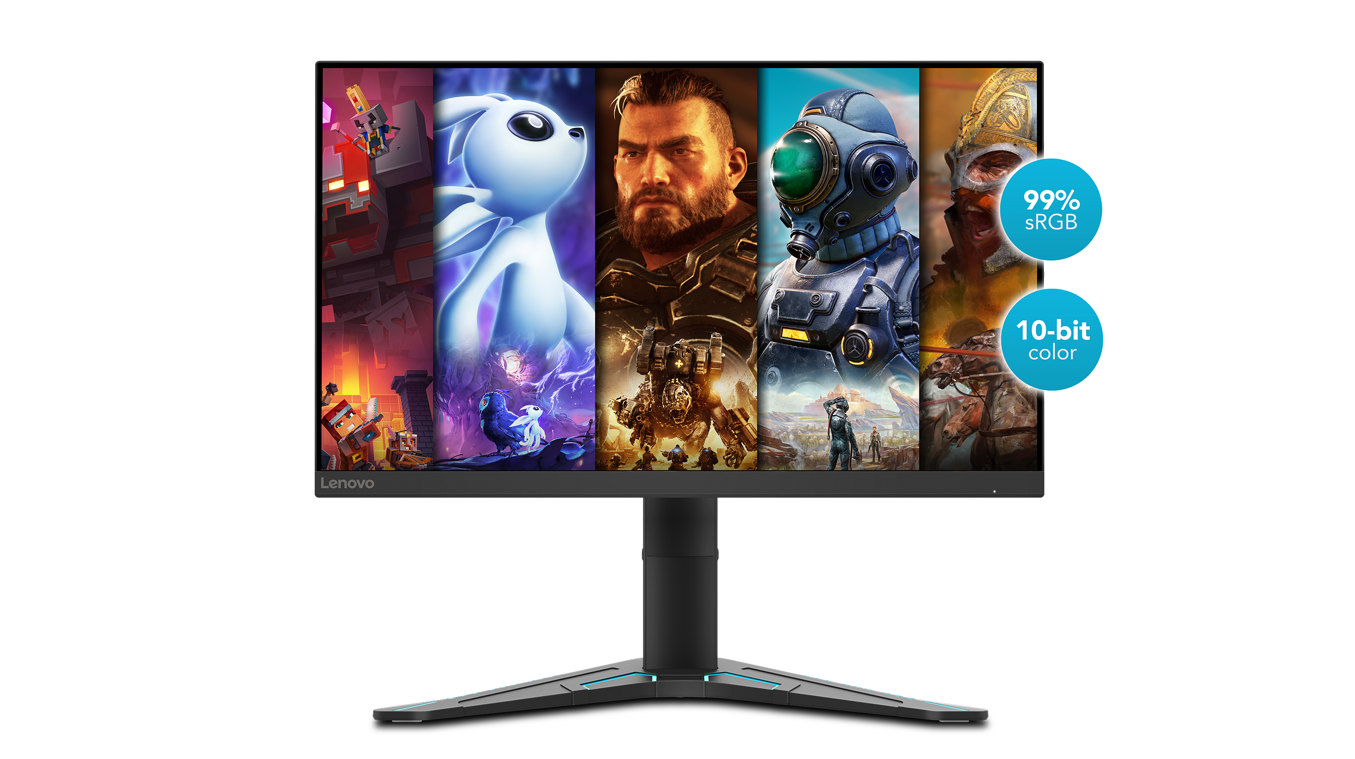 LENOVO G27q-20 27 Zoll  QHD  Gaming Monitor  5 ms Reaktionszeit  