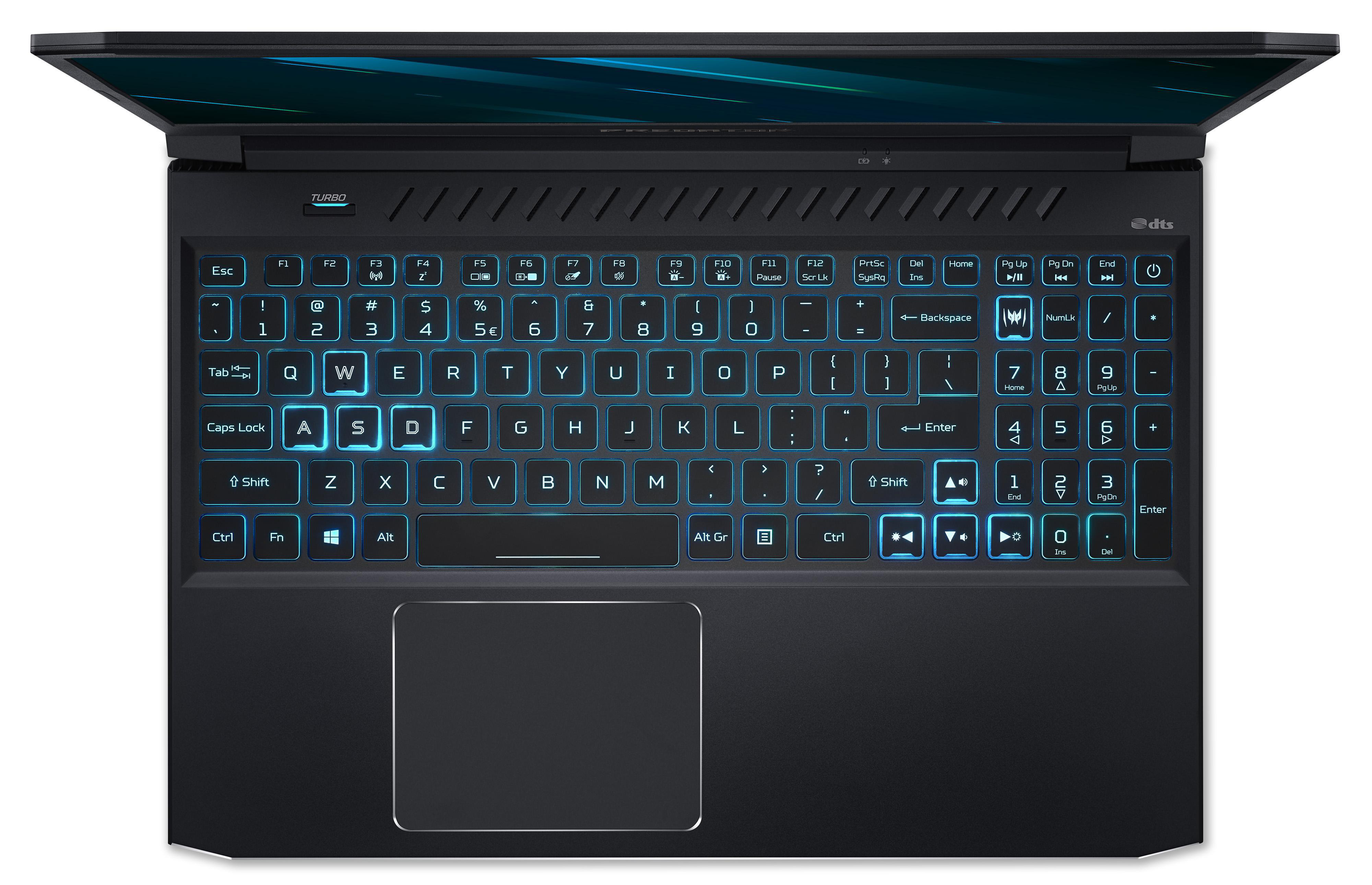 ACER Predator Helios 300 3080, Gaming i7 Intel® Schwarz SSD, Prozessor, 15,6 RTX™ NVIDIA, Bit) (PH315-53-7759), 16 (64 Windows RAM, Home 1 10 mit Core™ GeForce Display, Notebook, GB Zoll TB