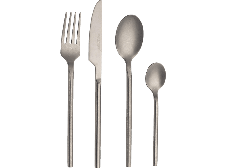 ECHTWERK EW-BS-1675 Bari 16-tlg. stonewashed Besteck Grau Edelstahl
