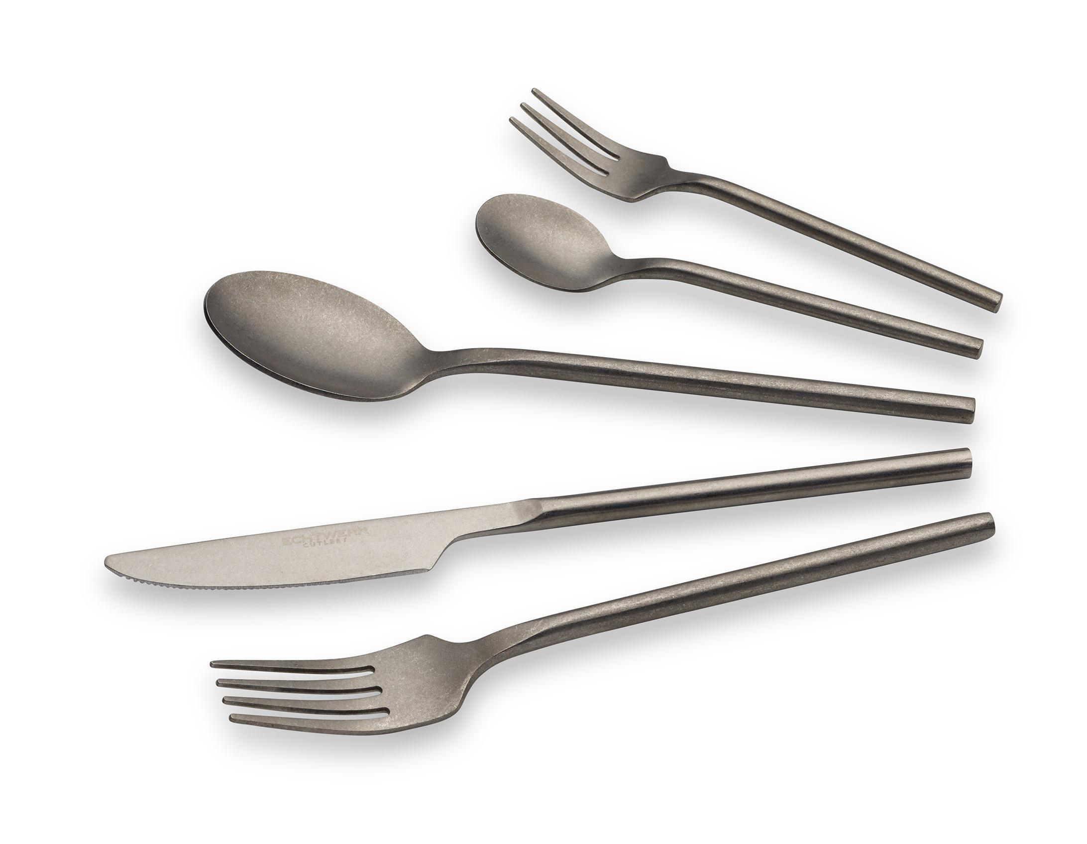 ECHTWERK EW-BS-2015 Bari 20-tlg. stonewashed Besteck Grau