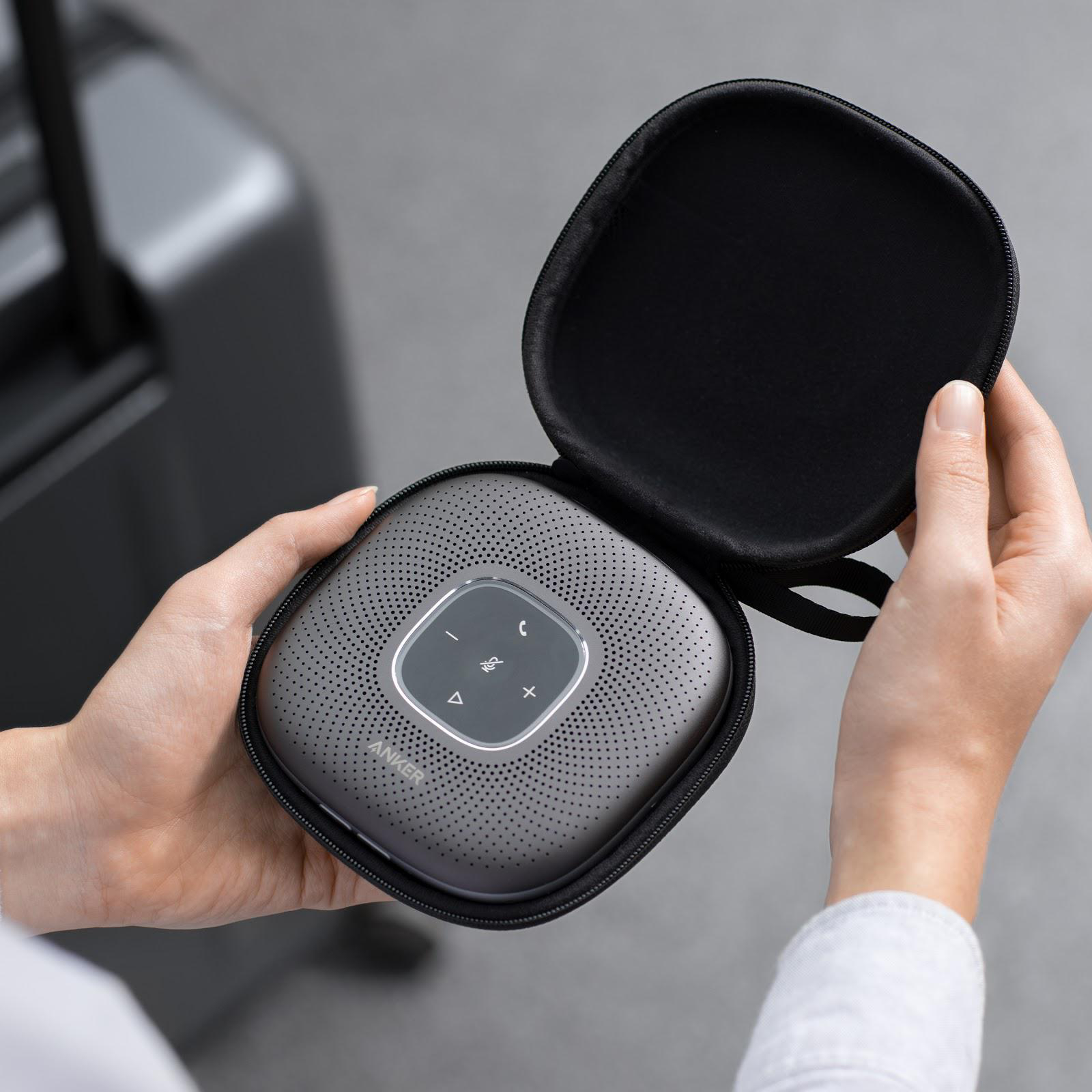 ANKER PowerConf Bluetooth Konferenzlautsprecher Grau/Schwarz