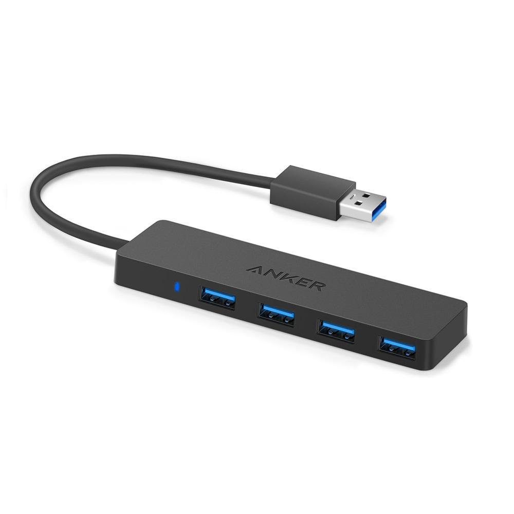 ANKER Kompakter 4 Port USB 3.0, Hub, Grau
