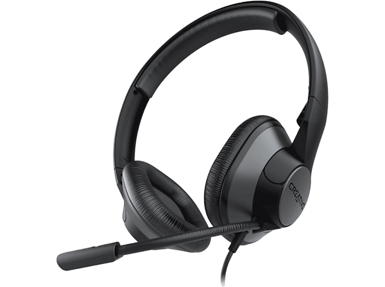 Auriculares - Creative ChatMax HS-720 V.2, De diadema, Con cable, USB, Micrófono, Negro