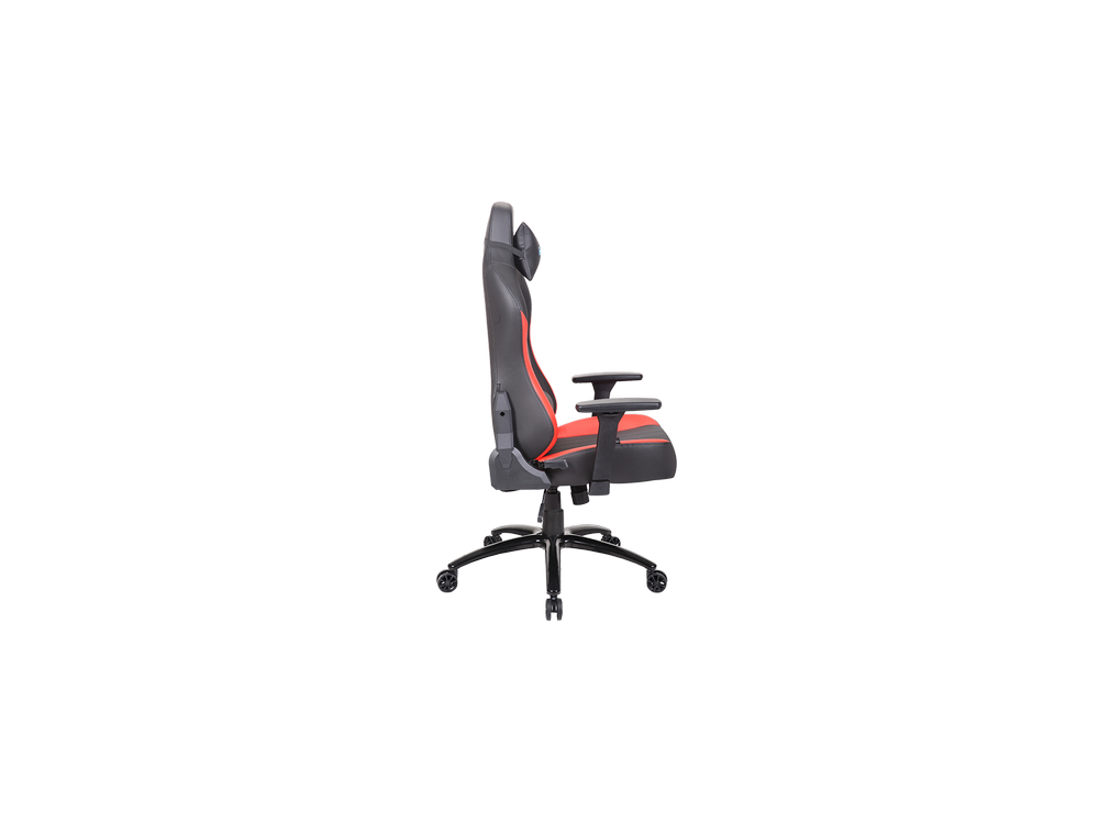 Silla gaming - Newskill Akeron, PU transpirable, Reposabrazos 3D, 150 kg, Ruedas anti-rodaduras, Rojo y Negro