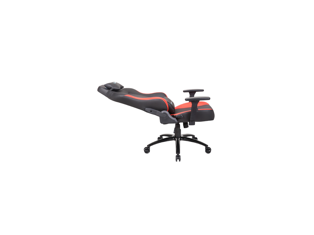 Silla gaming - Newskill Akeron, PU transpirable, Reposabrazos 3D, 150 kg, Ruedas anti-rodaduras, Rojo y Negro