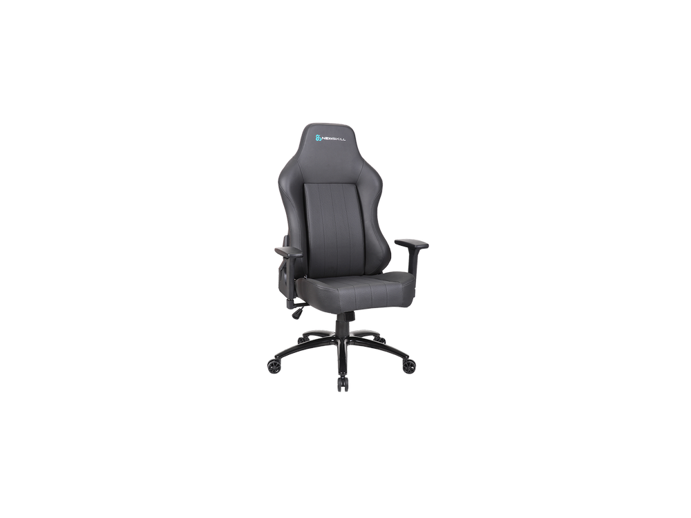 Silla gaming - Newskill Akeron, PU transpirable, Reposabrazos 3D, 150 kg, Ruedas anti-rodaduras, Negro