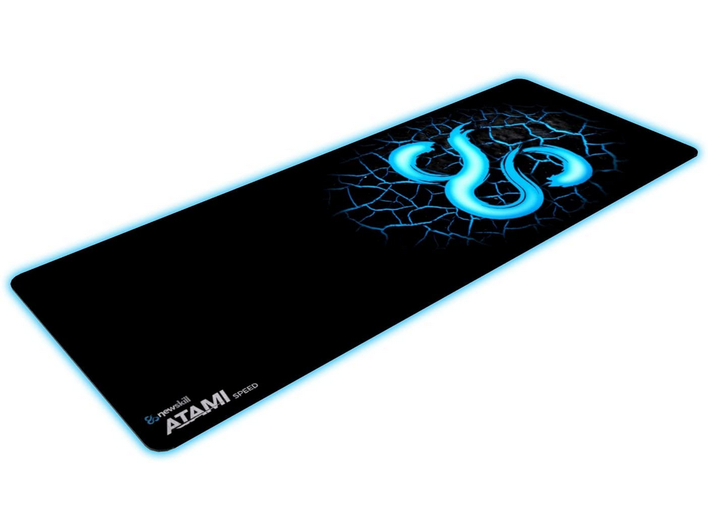 Alfombrilla gaming - Newskill Atami Speed, Para ratón, Caucho, 92.99 cm, Negro